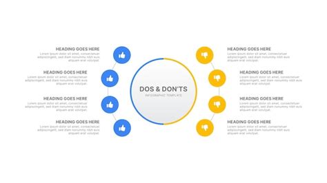 Plantilla de diseño infográfico de comparación de pros y contras