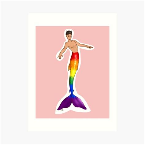 Gay Mermen Art Print For Sale By Tufta007 Redbubble