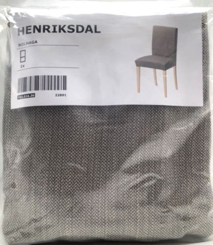 Ikea HENRIKSDAL 21 Chair Cover Slipcover 703 016 36 Nolhaga Gray Beige