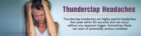 Thunderclap Headaches Types Causes Symptoms Diagnosis Treatment