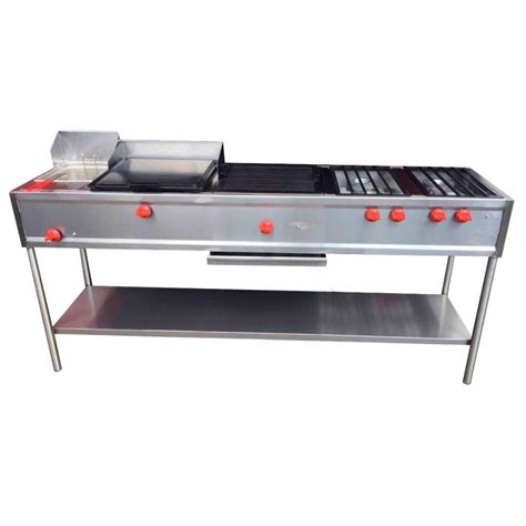 King Star Em023 Linea Economica Multiple Freidora Plancha Asador Frent