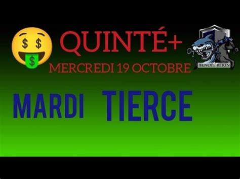 Quinte Du Jour Pronostic Pmu Mercredi Octobre Youtube