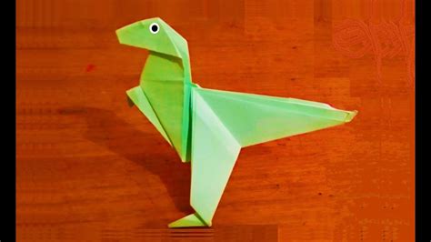 Dinosaurio De Papel C Mo Hacer Un Dinosaurio De Papel F Cil Y R Pido