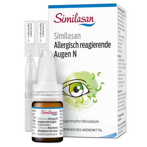 Antiallergische Augentropfen Von Similasan Bei Heuschnupfen