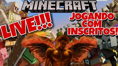 Mundo Sobrevivência Minecraft Jogando Inscritos Bedrock PC