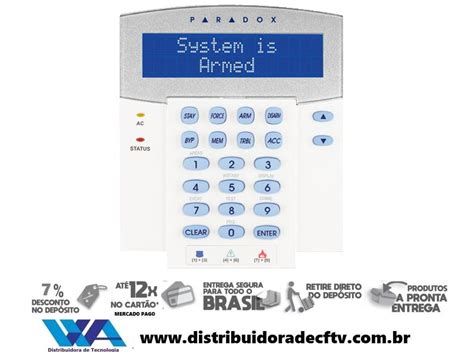 Somos Importador E Distribuidor De Teclado Paradox K R Lcd