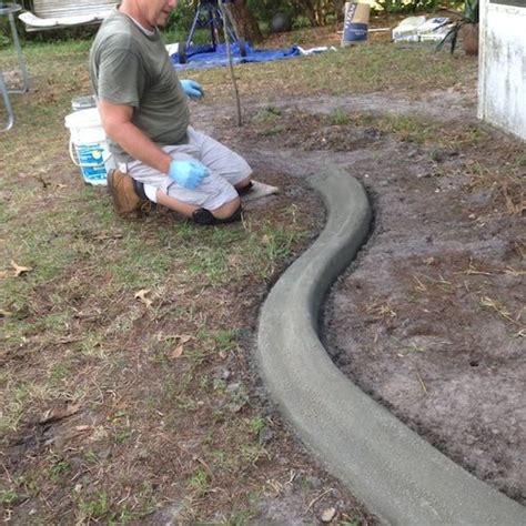 Custom Concrete Curbing Edging Landscaping Do It Yourself Etsy