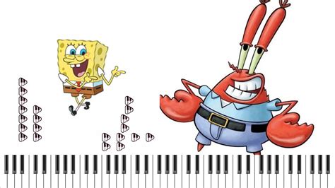 Krusty Krab Song From Spongebob Squarepants Piano Youtube