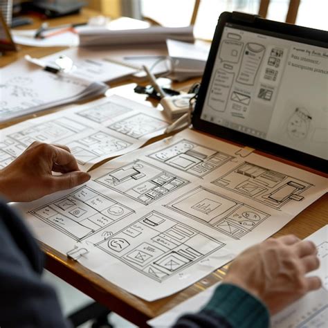 A Storyboard Illustrating The User Journey And Interactions With A