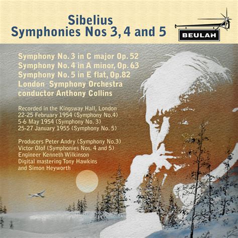 Sibelius Symphonies No 3 4 And 5 Album By Jean Sibelius Spotify