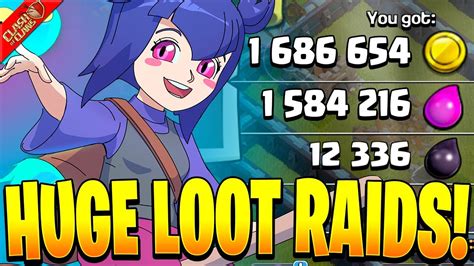 Hunting For Huge Loot With Broom Witches In Clash Of Clans Youtube