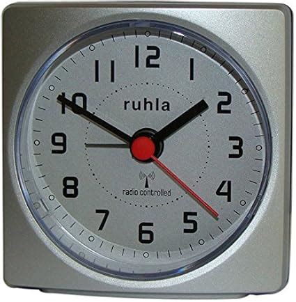 Ruhla Rc Clock Wecker Silber Funkwecker Amazon De Uhren