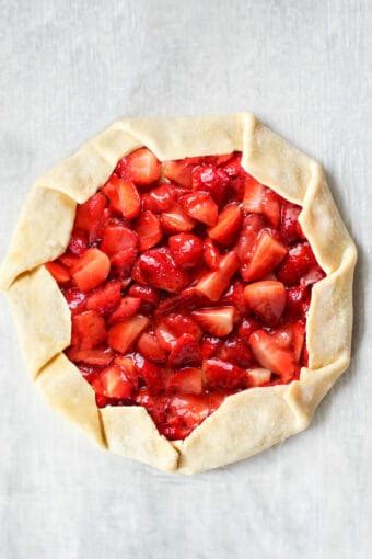 Easy Strawberry Galette Erren S Kitchen