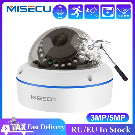 Misecu Cam Ra De Surveillance D Me Int Rieure Ip Poe Hd Mp Mp H