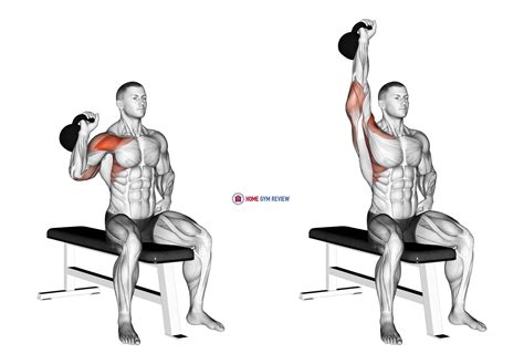 Kettlebell Seated One Arm Military Press Home Gym Review