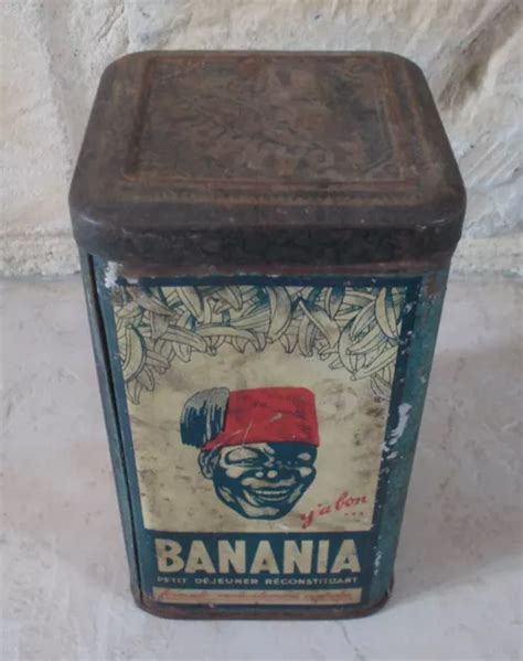 Ancienne Boite M Tal T Le Chocolat Banania France Bleu Tirailleur S