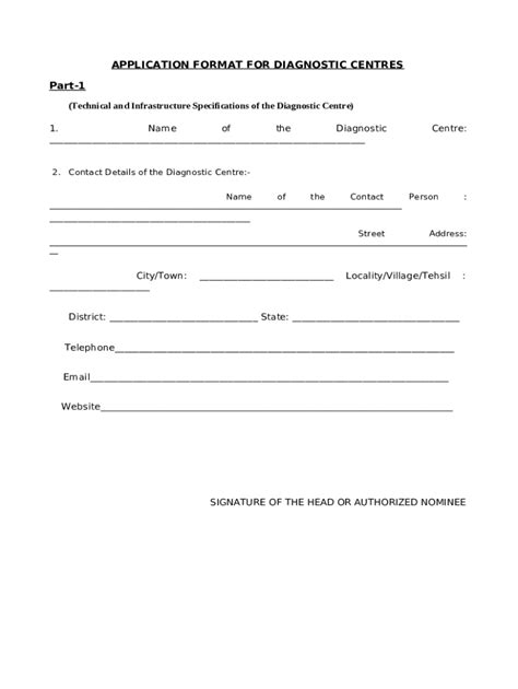 Application Cghs 04 For Empanelment Of Diagnostic Doc Template Pdffiller