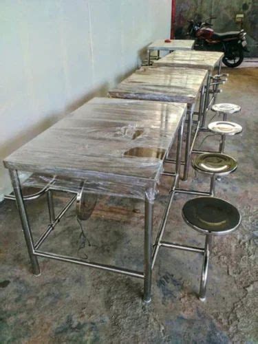 4 Seater Stainless Steel Canteen Table At Rs 16500 Piece In Vadodara