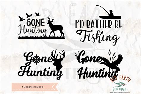 Gone Hunting Bundle In SVG DXF PNG EPS PDF Formats 176471 Cut Files