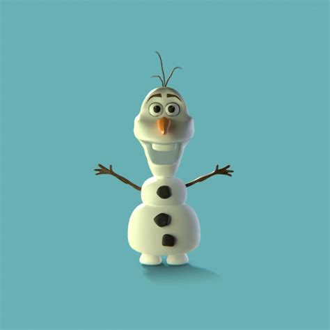 3d Model Olaf From Frozen 3d Model Vr Ar Low Poly Cgtrader