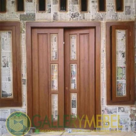 Jual Set Pintu Utama Rumah Minimalis Set Kusen Daun Pintu Jendela