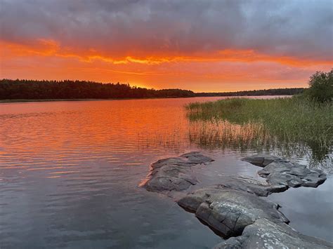 Ylesaa Instagram On Pinno Komea Oli Auringonlasku Eilen Uudessakau