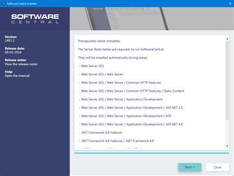 install softwarecentral