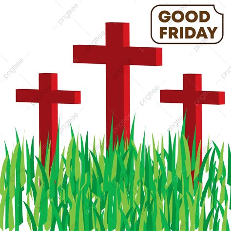 Good Friday Vector PNG Images Red Good Friday Free Vector Design