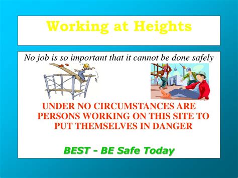 Ppt Working At Heights Powerpoint Presentation Free Download Id 314897