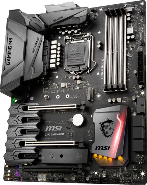 Best Buy Msi Z370 Gaming M5 Socket Lga1151 Usb 3 1 Gen 1 Intel Motherboard Black Z370 Gaming M5