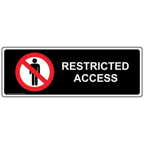 Restricted Access Label Nhe 16930 Restricted Access