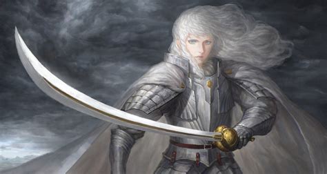 Safebooru 1boy Androgynous Armor Berserk Blue Eyes Cape Full Armor Griffith Highres Long Hair