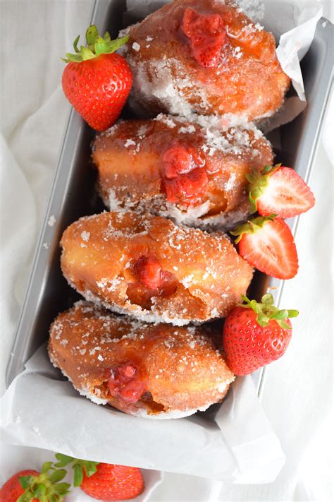 Strawberry Jam Donuts Natalie Paramore Recipe Strawberry Filled