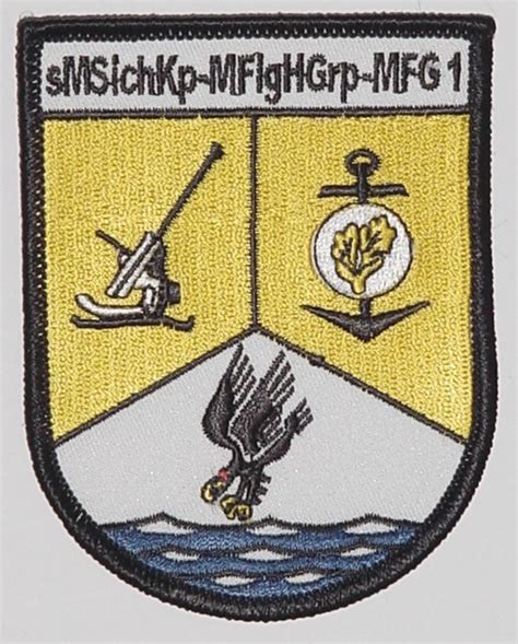 Aufnäher Patch MFG 1 sMSichKp MFlgHGrp Marinefliegergeschwader 1