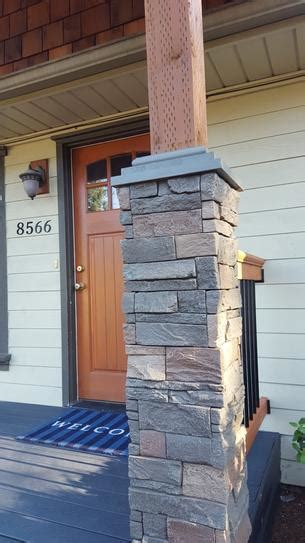 Saras Faux Stone Front Porch Pillars Genstone