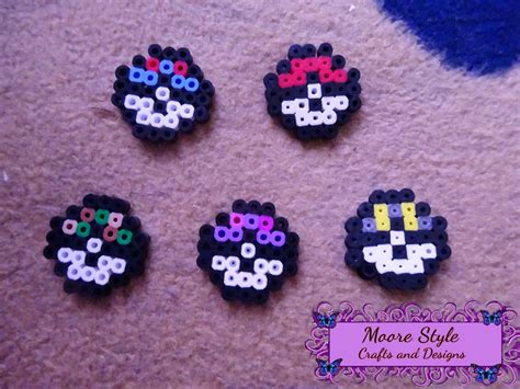 Pokemon Pokeballs By Moore Style Designs On Facebook Easy Perler