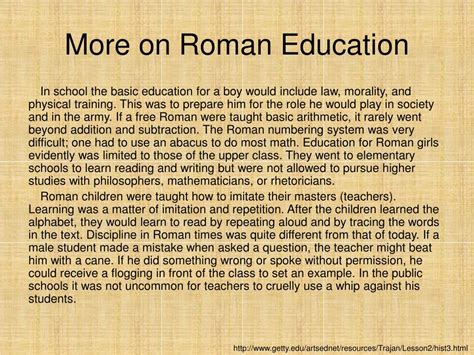 Ppt Comparing Ancient Roman And Modern Education Powerpoint Presentation Id 1104010