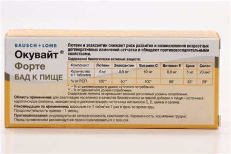 Окувайт Форте, 630 мг, 30 шт, таблетки – купить по цене 882 руб. в ...
