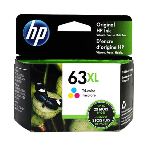 Hp 63xl Tricolor Ink Cartridges High Yield Performance