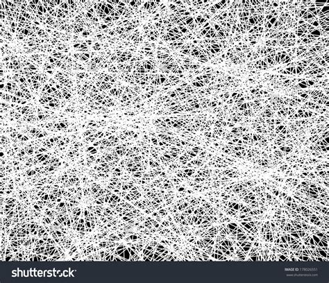 Messy Lines In Black Background. Abstract Line Texture. Stock Photo ...