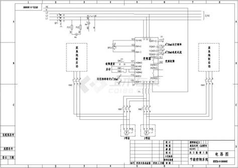 典型abb变频器一拖二控制系统cad原理图变频压力电控图土木在线