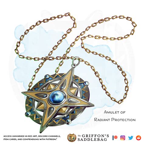 The Griffons Saddlebag Amulet Of Radiant Protection Wondrous Item