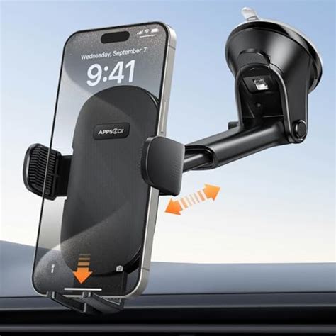 Elv Car Mount Adjustable Car Phone Holder Universal Long Arm