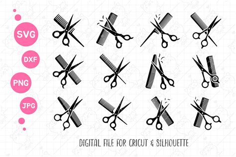 Scissors Svg Hair Salon Accessories Graphic By Foxgrafy · Creative Fabrica