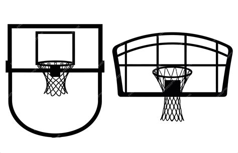 Premium Vector Basketball Rim Vector Illustration Vector Silhouette Of Basketball Rim