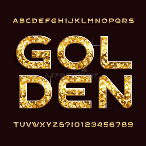 Glitter Gold Font Stock Illustrations 29121 Glitter Gold Font Stock