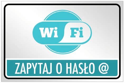 Tabliczka Wifi Strefa Wi Fi X Internet Tablica Wr Cena Opinie