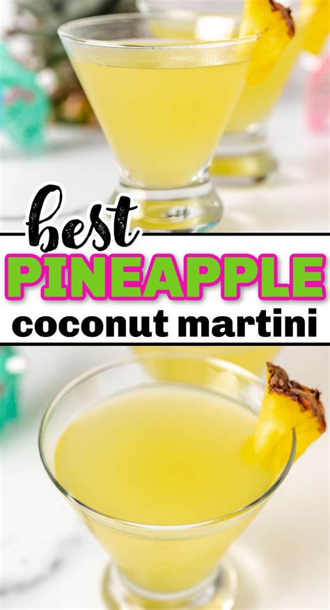 Pineapple Martini With Coconut Rum In 2024 Cocktail Drinks Alcoholic Drinks Alcohol Recipes