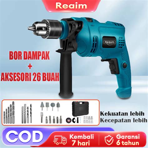 Jual Mesin Bor Listrik 13mm Electric Drill Reversable 500 W Bor Beton