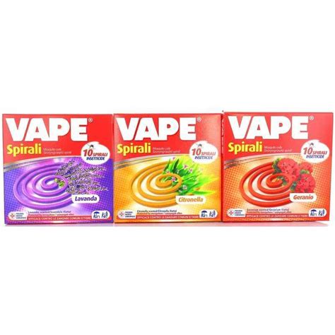 Vape Insetticida Spirali Profumate Assortite Pz